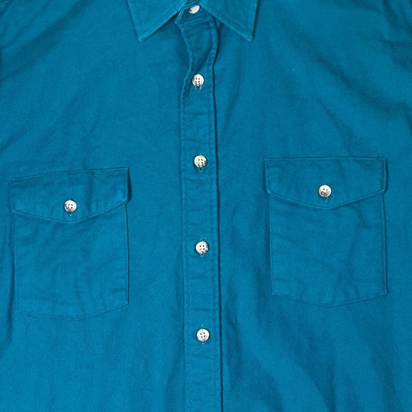 Vintage Five Brother Shirt Adult Extra Large Tall Blue Long Sleeve Button Up Men - Picture 3 of 11